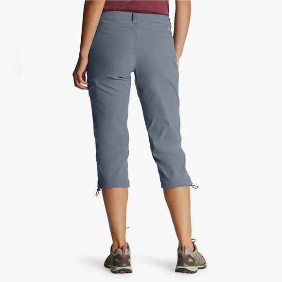 🐣Eddie Bauer  Graphite Rainier Capri Pants size 24 W NWT - Picture 3 of 10